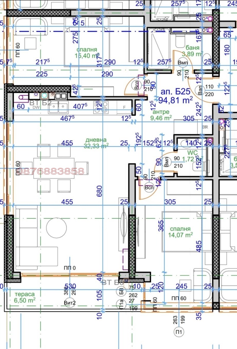 Продава 3-СТАЕН, гр. Сандански, област Благоевград, снимка 15 - Апартаменти - 52947522