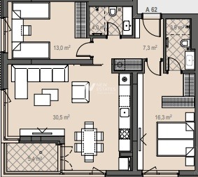 Продава 3-СТАЕН, гр. София, Манастирски ливади, снимка 5 - Апартаменти - 55393921