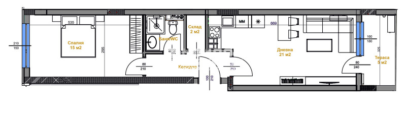 Продава 2-СТАЕН, гр. Пловдив, Кършияка, снимка 3 - Апартаменти - 49167798