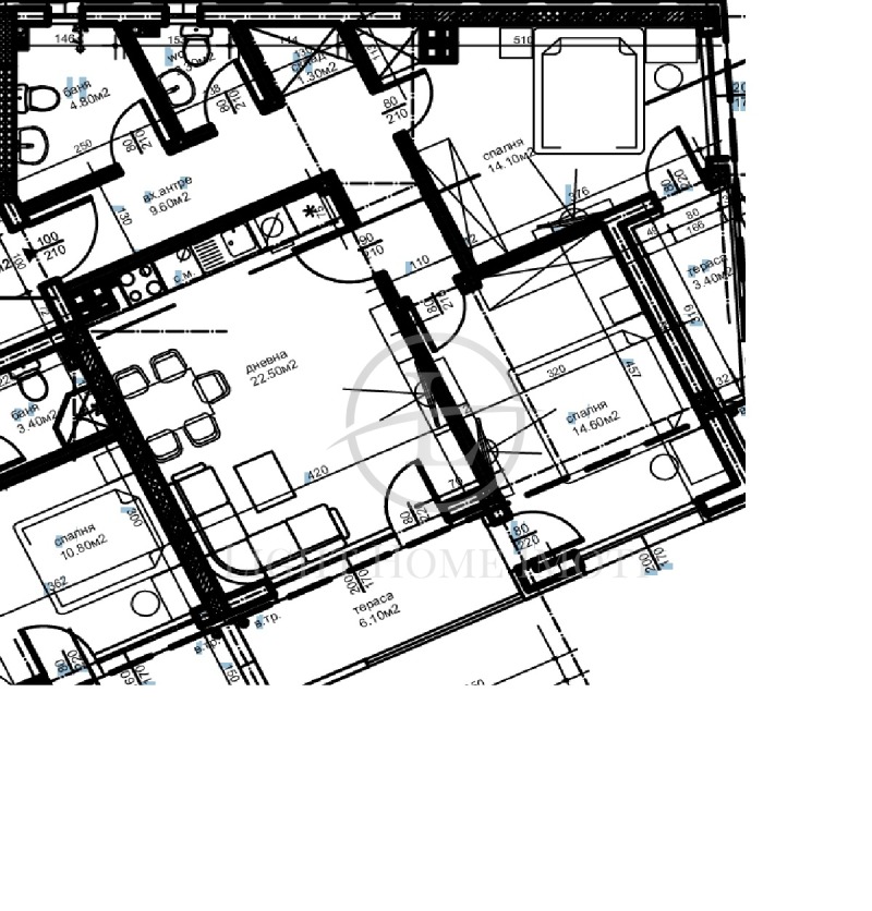 Satılık  2 yatak odası Plovdiv , Kyuçuk Parij , 108 metrekare | 61276242 - görüntü [3]