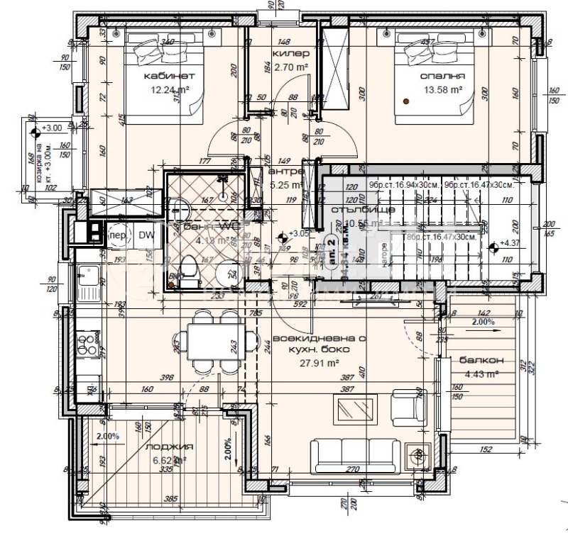 Te koop  2 slaapkamers Varna , m-t Evksinograd , 107 m² | 73852271 - afbeelding [3]
