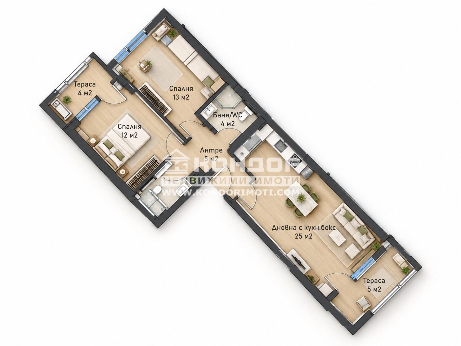 Продава 3-СТАЕН, гр. Пловдив, Тракия, снимка 2 - Апартаменти - 56327769