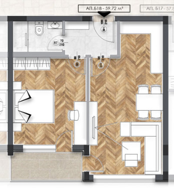 Продава 2-СТАЕН, гр. София, Люлин 6, снимка 11 - Апартаменти - 54203233