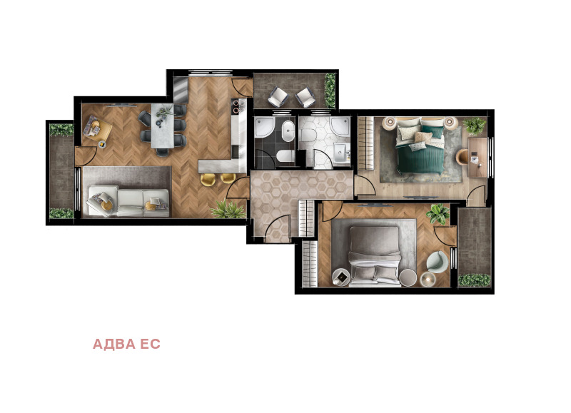 Продава 3-СТАЕН в град София, Люлин 5 - 120 кв.м / 209 431 € » 409 611.43 лв., АДВА ЕС