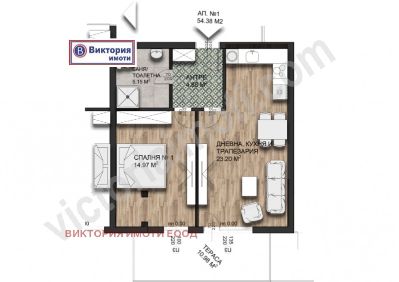Продава 2-СТАЕН, с. Малки чифлик, област Велико Търново, снимка 3 - Апартаменти - 52688953