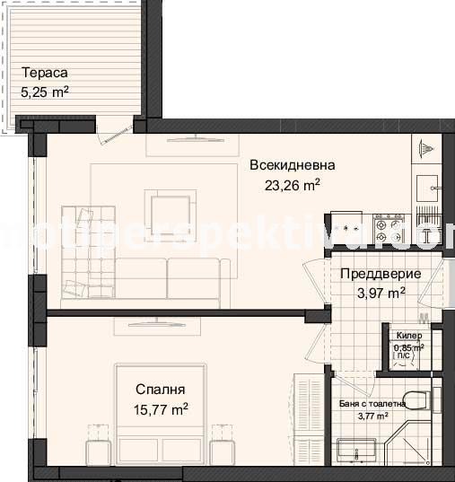 À venda  1 quarto Plovdiv , Karchiiaka , 74 m² | 31277442 - imagem [6]