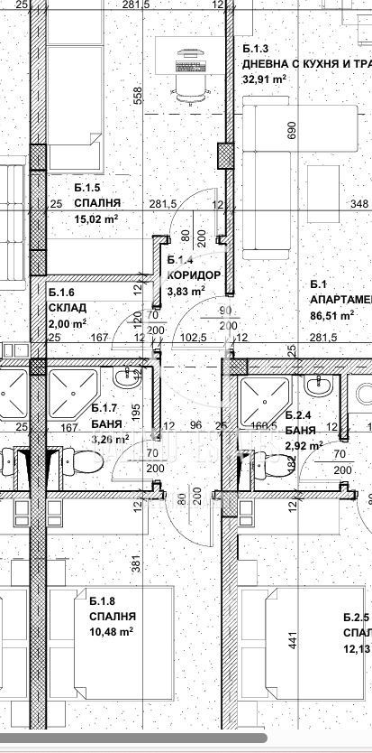 Til salg  2 soveværelser Sofia , Krastova vada , 102 kvm | 25302166 - billede [8]