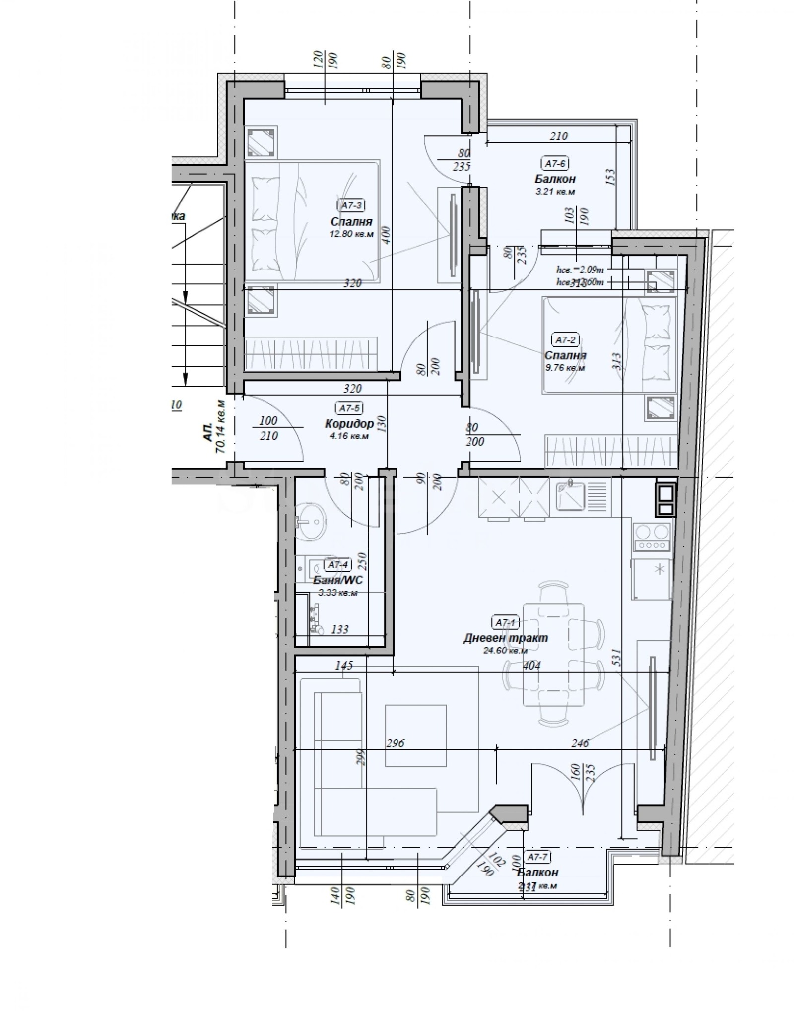 Продава 3-СТАЕН, гр. Варна, Погреби, снимка 4 - Апартаменти - 53616360