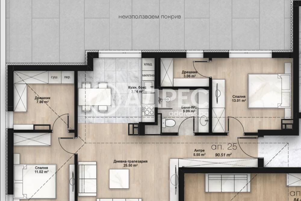 Продава 3-СТАЕН, гр. София, Люлин 2, снимка 2 - Апартаменти - 53811838