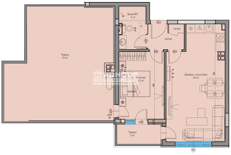 Zu verkaufen  1 Schlafzimmer Plowdiw , Wastanitscheski , 125 qm | 60285901 - Bild [2]