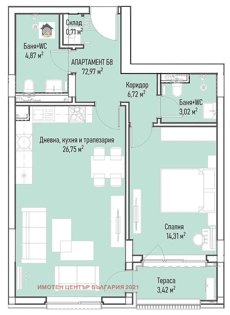 Продава  2-стаен град София , Младост 4 , 92 кв.м | 93100467