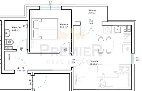 Na prodej  1 ložnice Varna , Vazraždane 3 , 59 m2 | 48211040 - obraz [4]