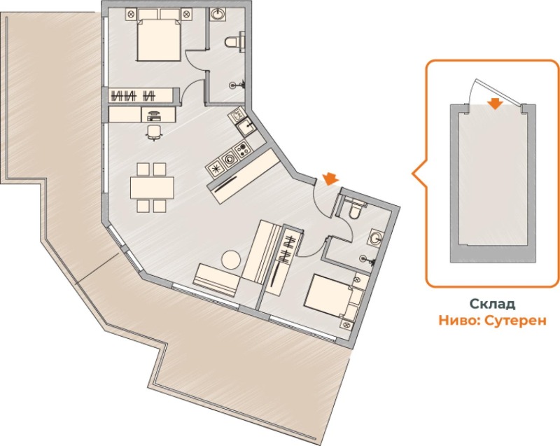 À venda  2 quartos Sofia , Malinova dolina , 171 m² | 69596917 - imagem [4]