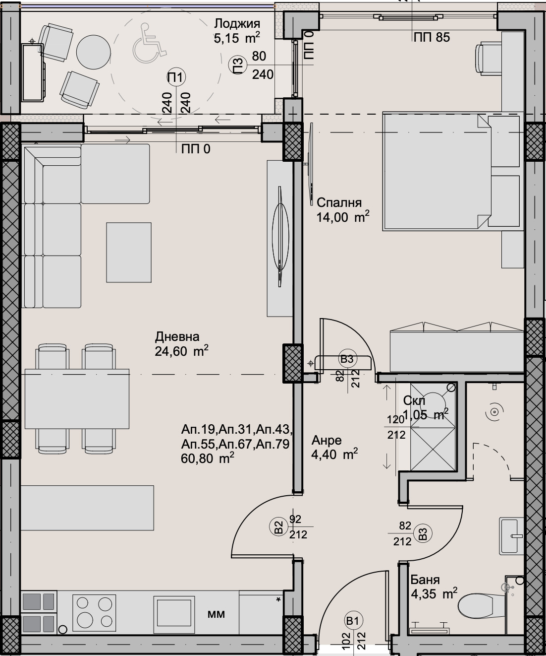 Продава 2-СТАЕН, гр. Пловдив, Христо Смирненски, снимка 2 - Апартаменти - 50713830