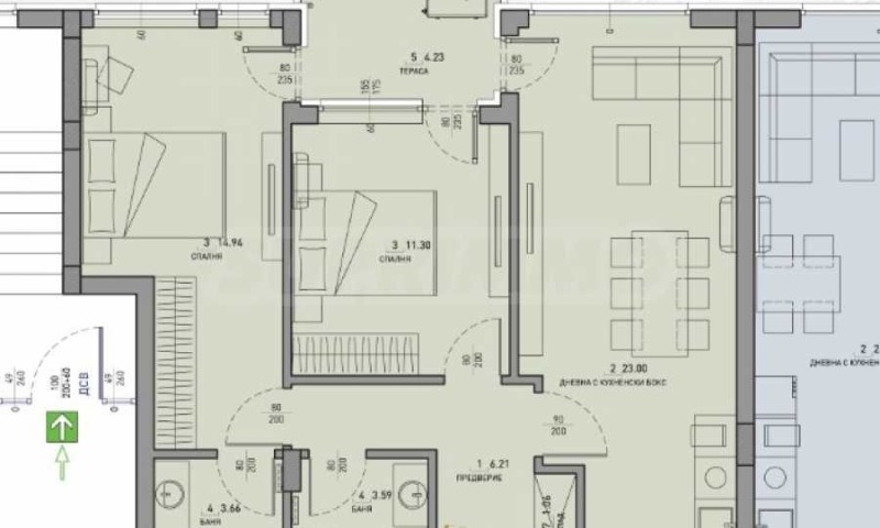 Продава 3-СТАЕН, гр. София, Малинова долина, снимка 2 - Aпартаменти - 48750998