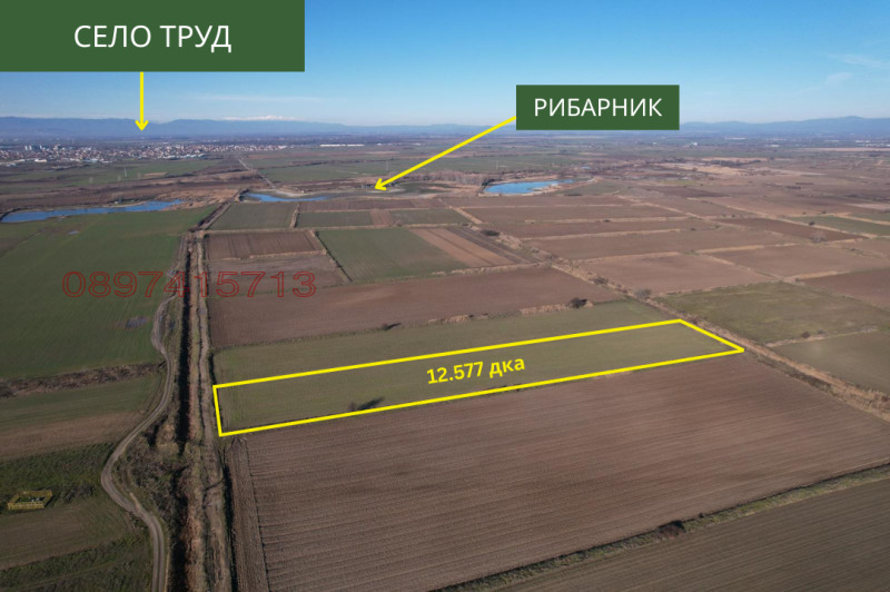 Продава ЗЕМЕДЕЛСКА ЗЕМЯ, с. Труд, област Пловдив, снимка 2 - Земеделска земя - 53270412