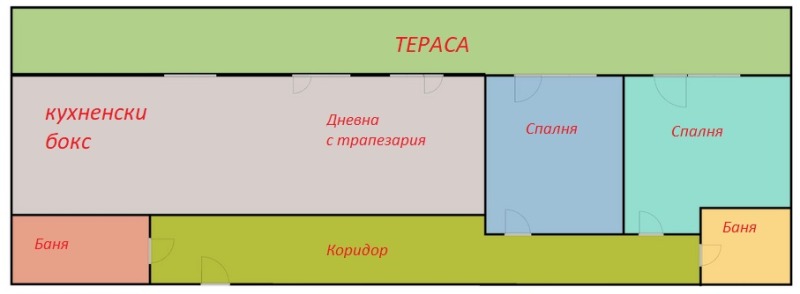 Te koop  2 slaapkamers Sofia , Lagera , 171 m² | 14244092