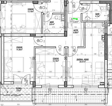 Продава 3-СТАЕН, гр. София, Горна баня, снимка 4 - Апартаменти - 52075269