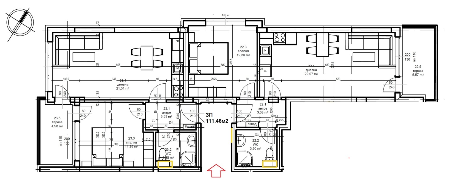 Продава 4-СТАЕН, гр. София, Малинова долина, снимка 7 - Апартаменти - 56294811