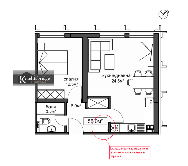 Продава 2-СТАЕН, гр. София, Красно село, снимка 5 - Aпартаменти - 48706507