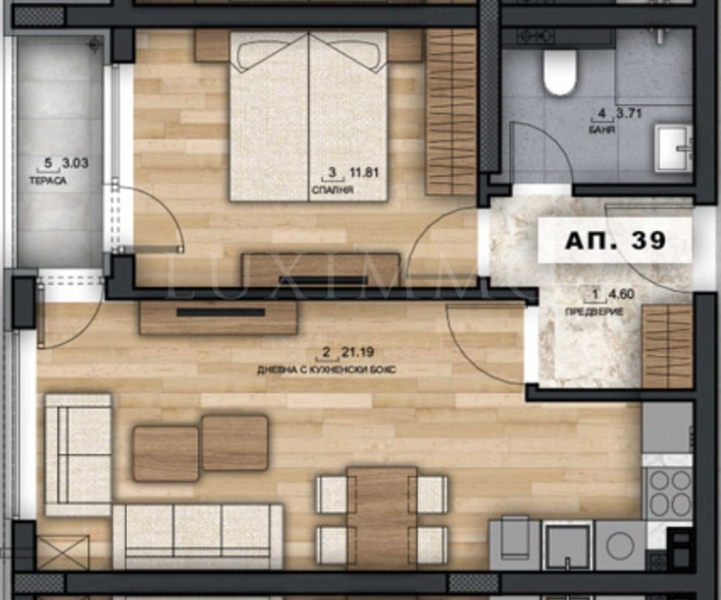 Zu verkaufen  1 Schlafzimmer Sofia , Malinowa dolina , 63 qm | 54898824 - Bild [4]