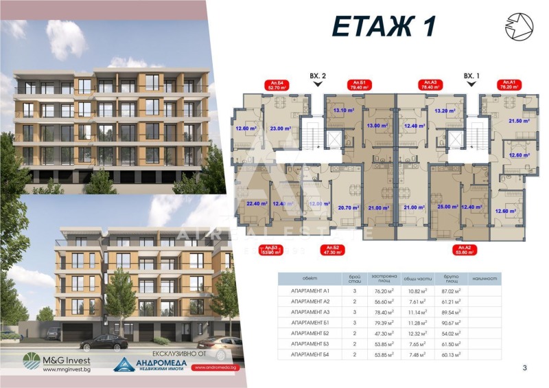Na sprzedaż  1 sypialnia Plewen , Szirok centar , 54 mkw | 49601898 - obraz [3]