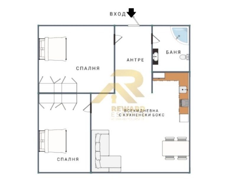 Myytävänä  2 makuuhuonetta Sofia , Zona B-18 , 75 neliömetriä | 87035417 - kuva [8]