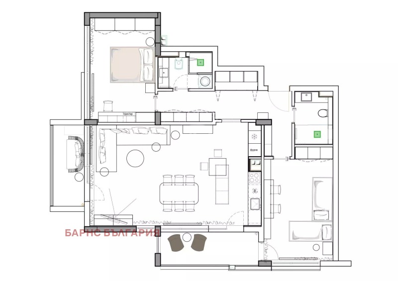 Продава 3-СТАЕН, гр. София, Симеоново, снимка 17 - Апартаменти - 53177741