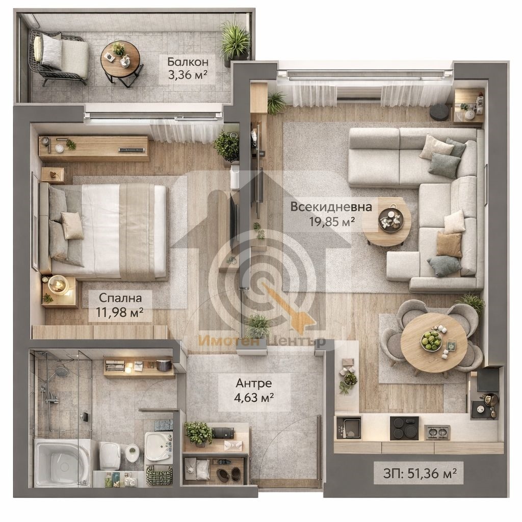 Продава 2-СТАЕН, гр. София, Овча купел 2