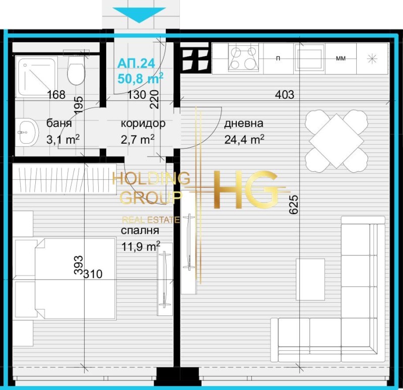 Продава 2-СТАЕН, гр. Варна, Аспарухово, снимка 2 - Aпартаменти - 48380488