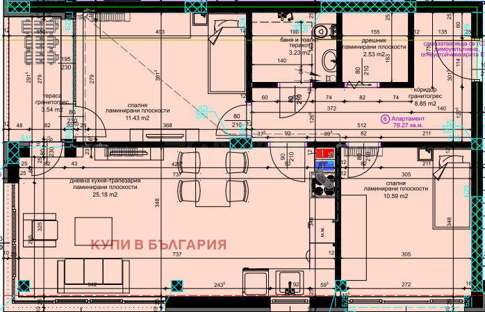 Продается  2 спальни Варна , Аспарухово , 88 кв.м | 98627835 - изображение [3]