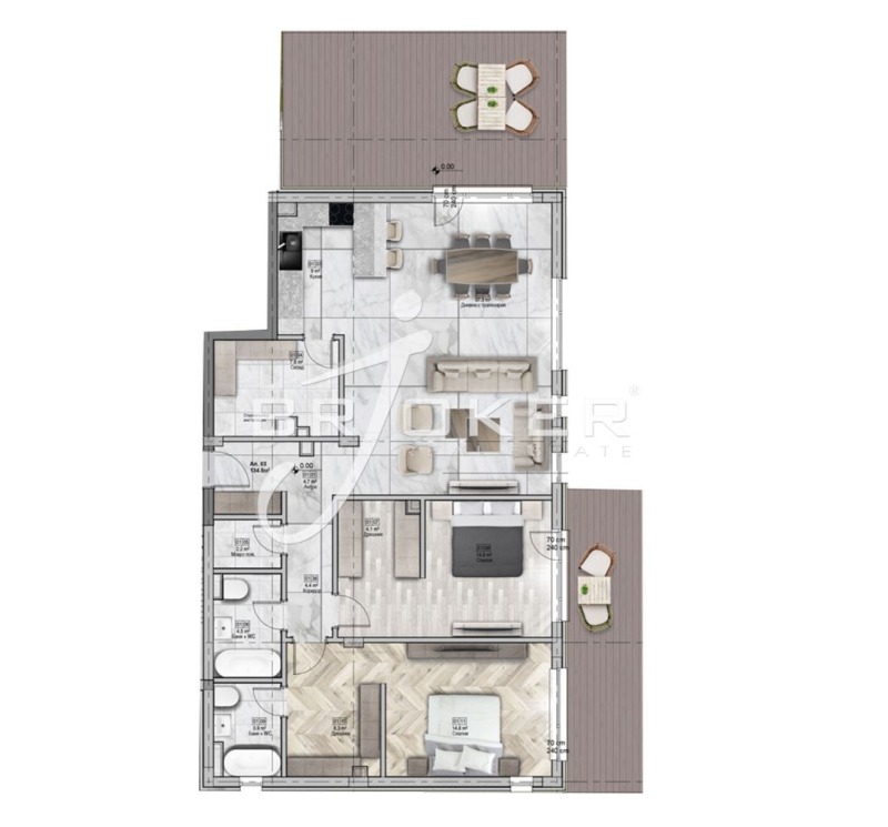 Продава 3-СТАЕН, гр. София, Горна баня, снимка 17 - Апартаменти - 52562379