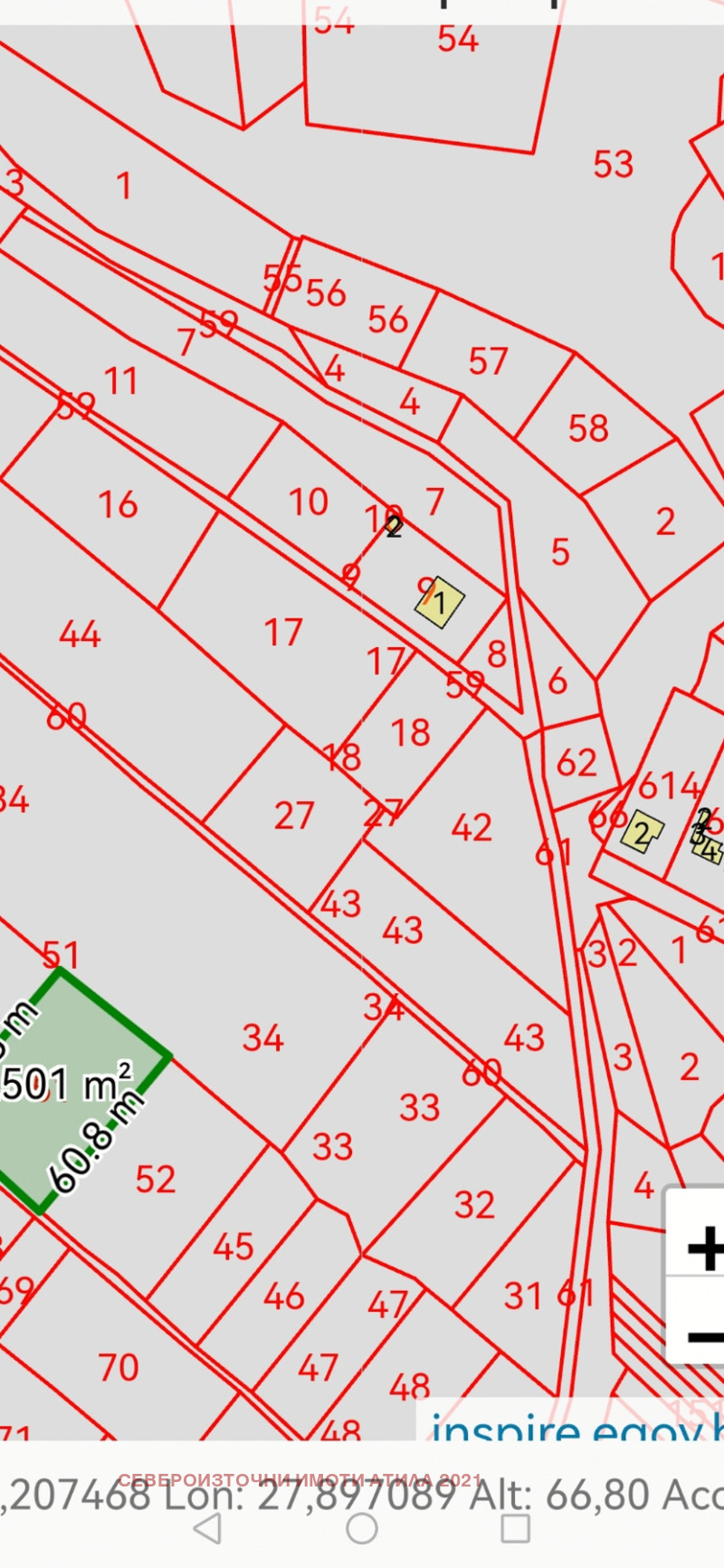 Til salgs  Land region Varna , Konstantinovo , 2.5 dka | 18138560 - bilde [2]