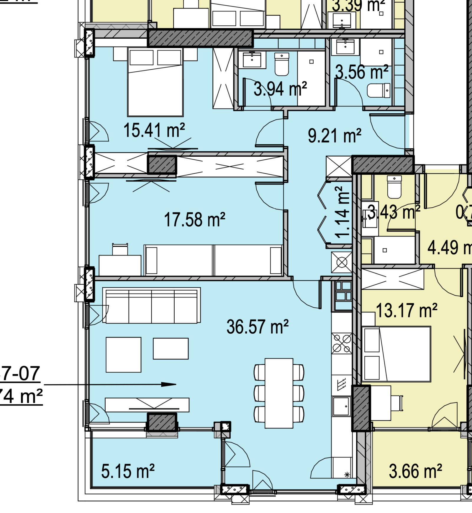 Продава 3-СТАЕН, гр. София, Дружба 2, снимка 2 - Апартаменти - 54342010