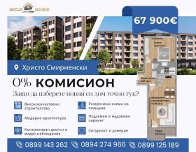 1 makuuhuone Hristo Smirnenski, Plovdiv