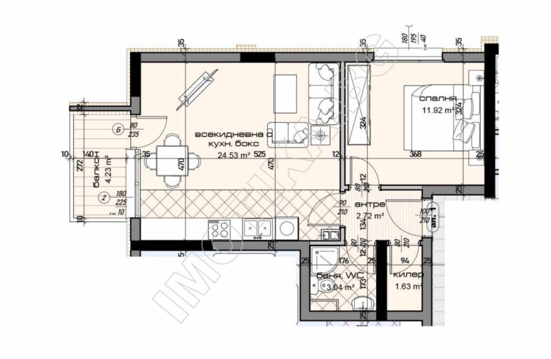 Продава  2-стаен град Варна , Младост 2 , 69 кв.м | 65744477 - изображение [2]