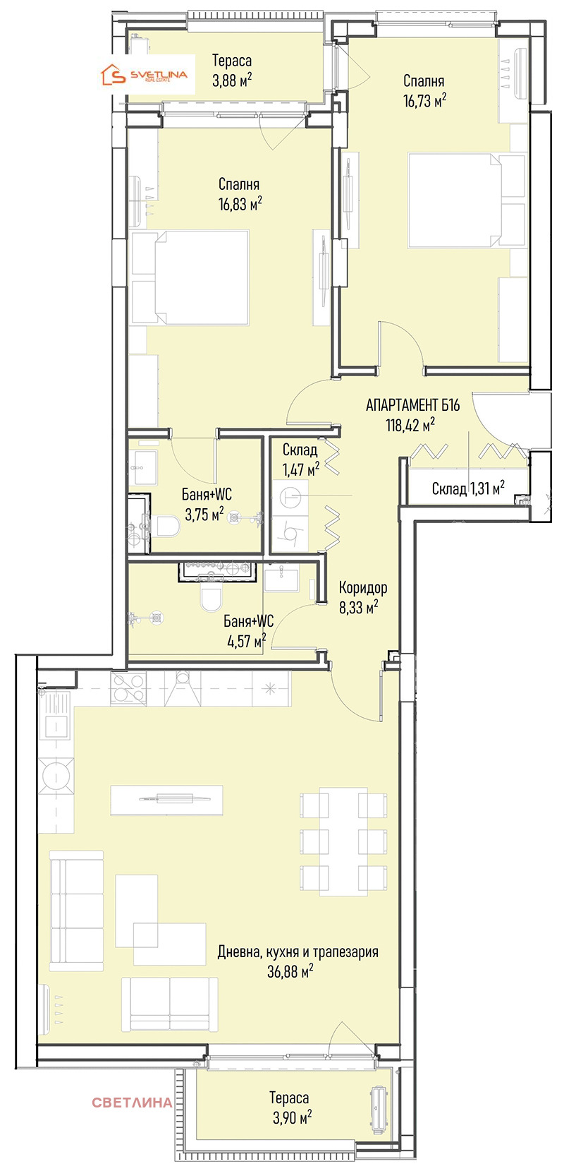 À vendre  2 chambres Sofia , Mladost 4 , 147 m² | 93464364 - image [8]
