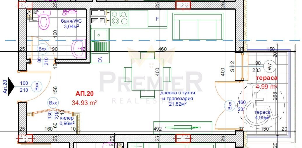 Продава 1-СТАЕН, гр. Варна, Христо Ботев