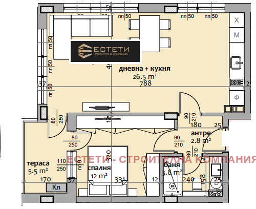 Продава 2-СТАЕН, гр. Стара Загора, Три чучура - център