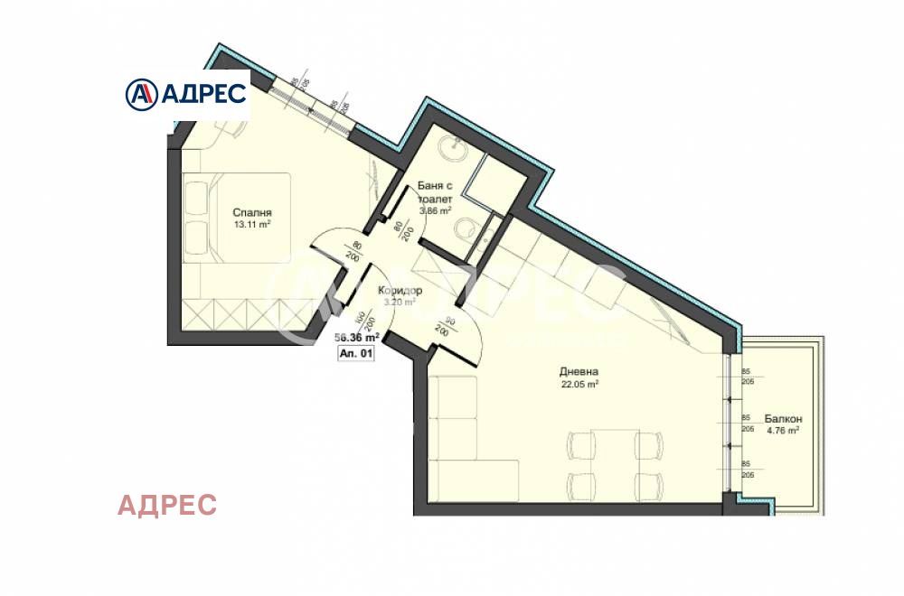Продава 2-СТАЕН, гр. Варна, Аспарухово