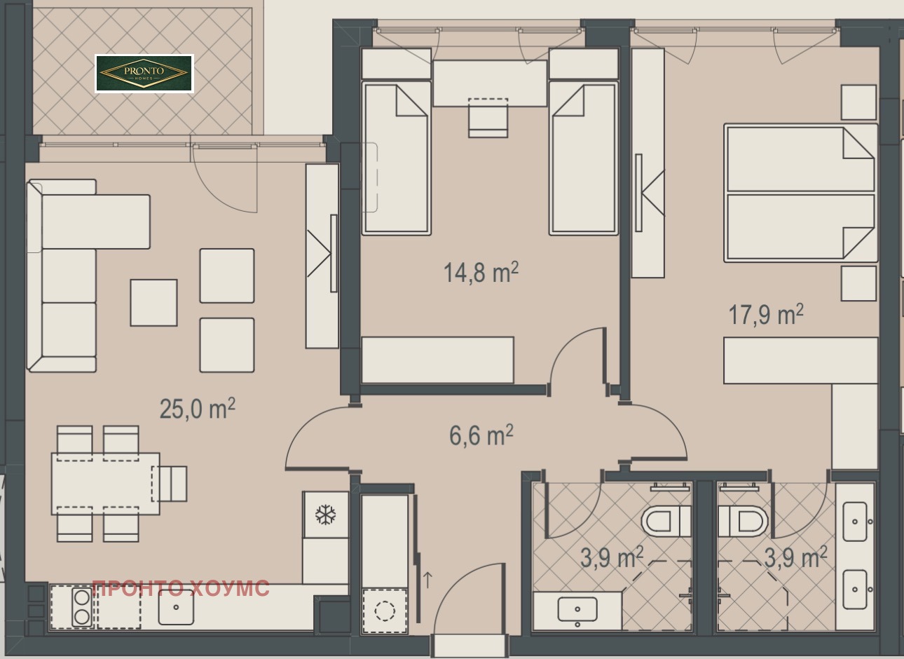 Продава 3-СТАЕН, гр. София, Овча купел