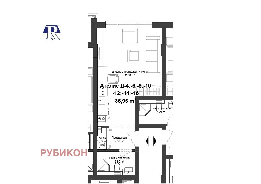 Продава 1-СТАЕН, гр. Пловдив, Кършияка, снимка 2 - Апартаменти - 47702622