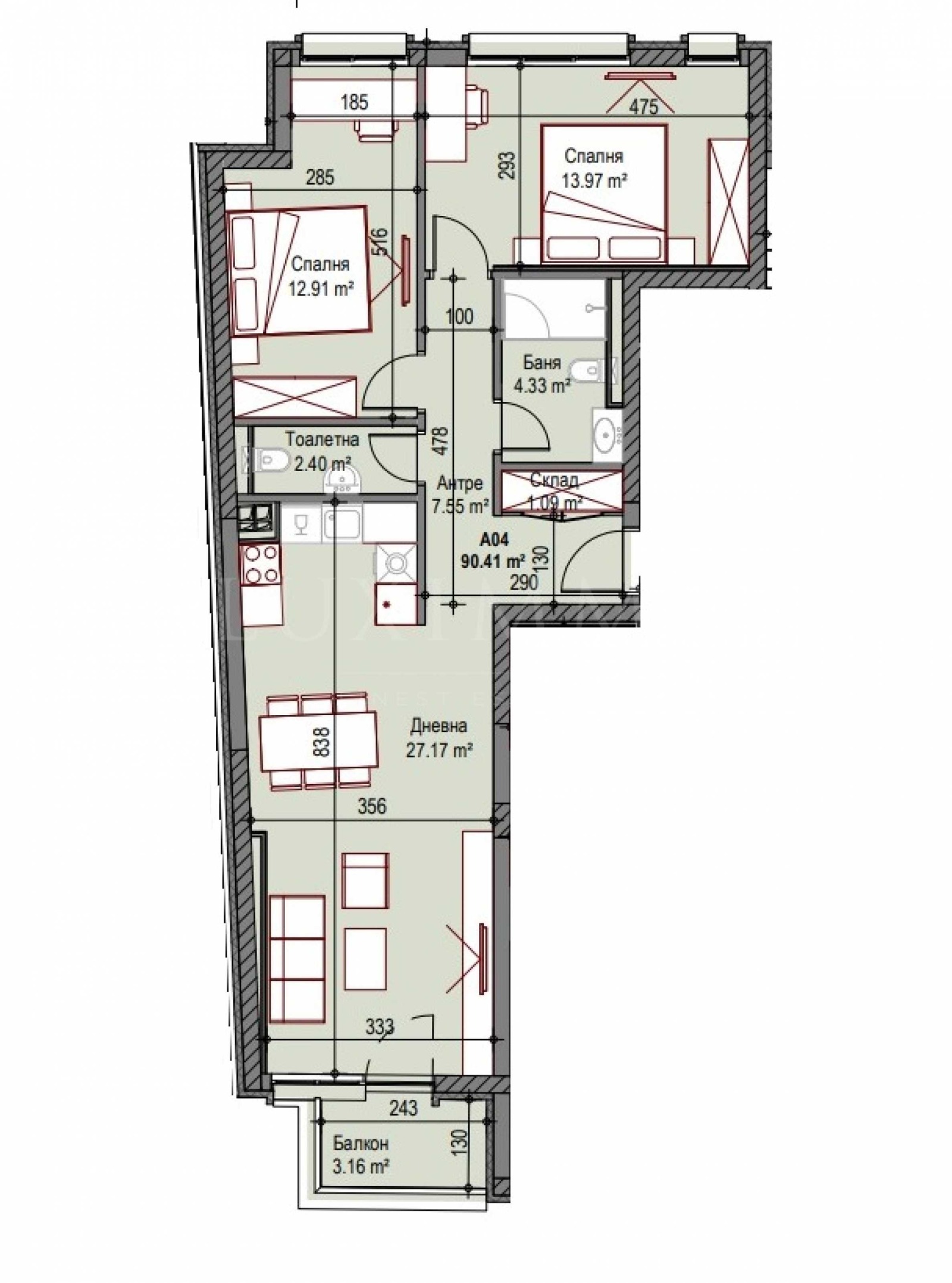 Продава 3-СТАЕН, гр. София, Сухата река, снимка 2 - Апартаменти - 54043179
