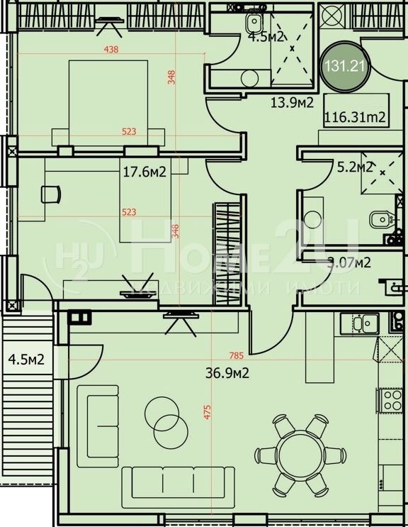 На продаж  2 спальні София , Драгалевци , 132 кв.м | 90899808 - зображення [11]