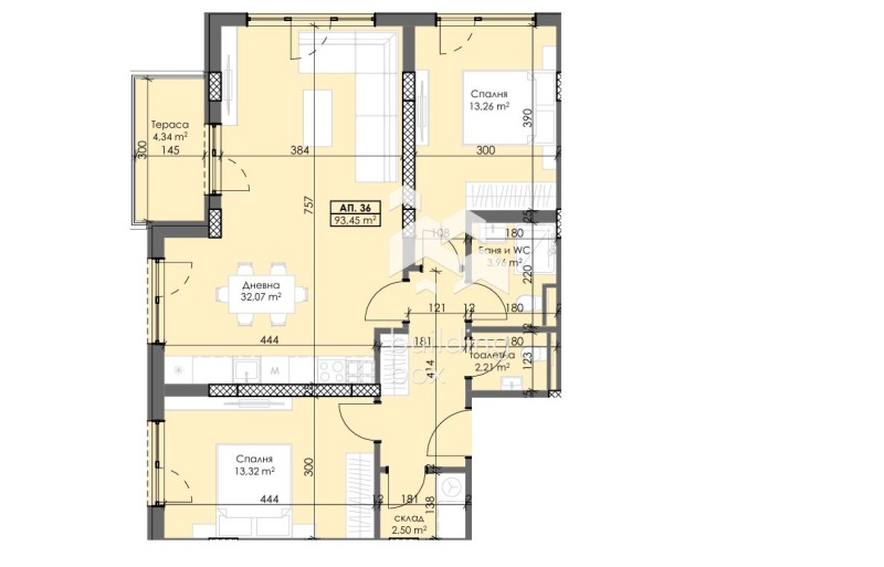 Satılık  2 yatak odası Plovdiv , Trakiya , 122 metrekare | 65074377 - görüntü [7]