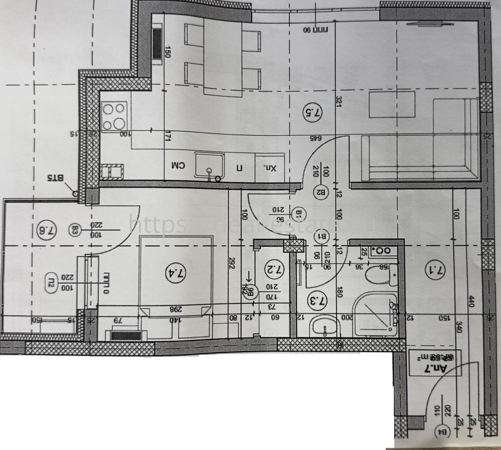 Продава 2-СТАЕН, гр. Благоевград, Ален мак, снимка 2 - Апартаменти - 52237622
