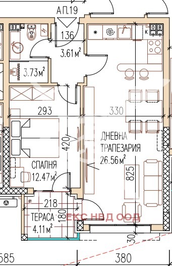 Продава  2-стаен град Пловдив , Остромила , 67 кв.м | 29642897