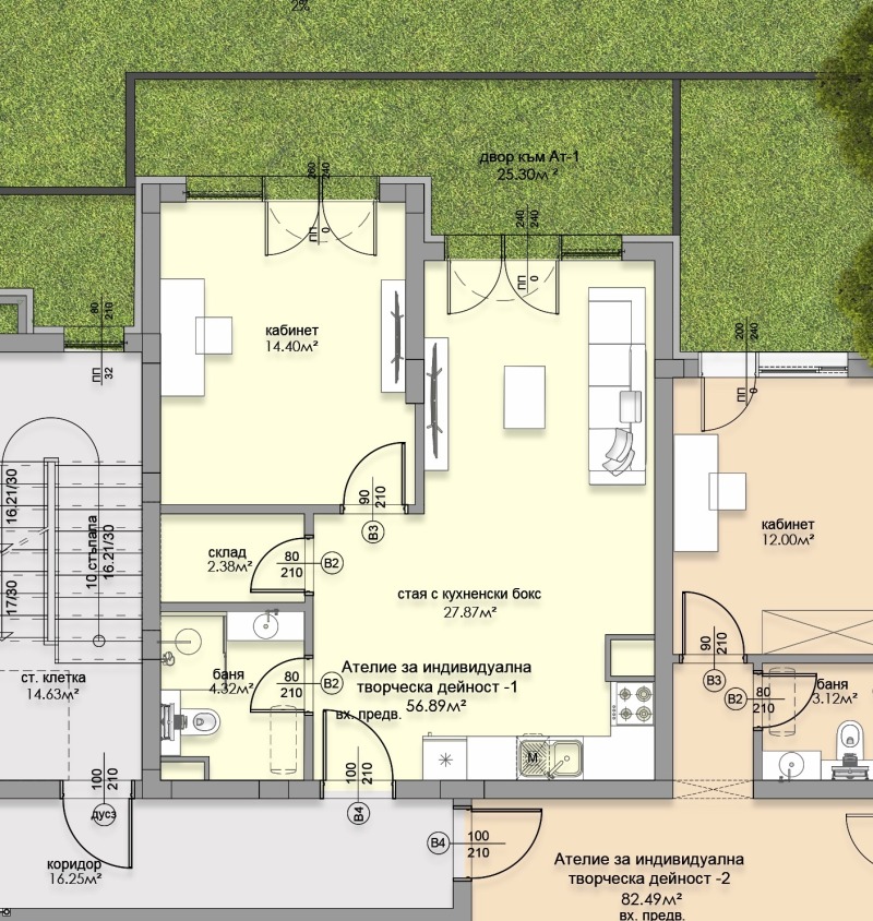 In vendita  1 camera da letto Sofia , Malinova dolina , 96 mq | 64929416 - Immagine [7]