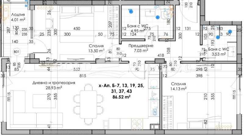 Eladó  2 hálószobás Plovdiv , Juzsen , 102 négyzetméter | 70891751 - kép [3]