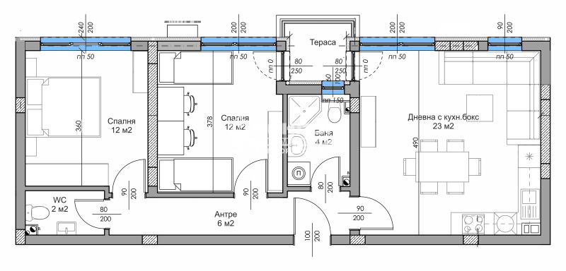 Продава 3-СТАЕН, гр. Пловдив, Остромила, снимка 2 - Апартаменти - 53008048